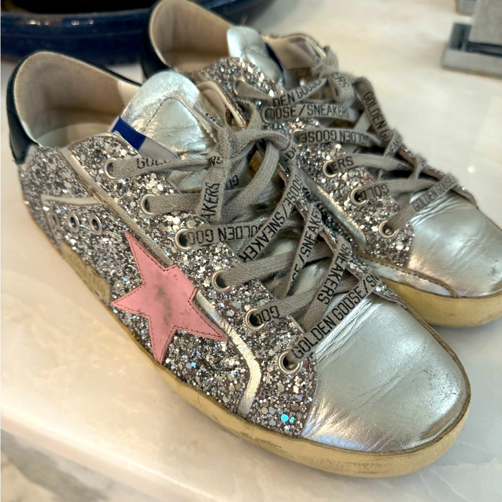 Golden Goose all over glitter sequins EU size 40, fits like 9.5.
